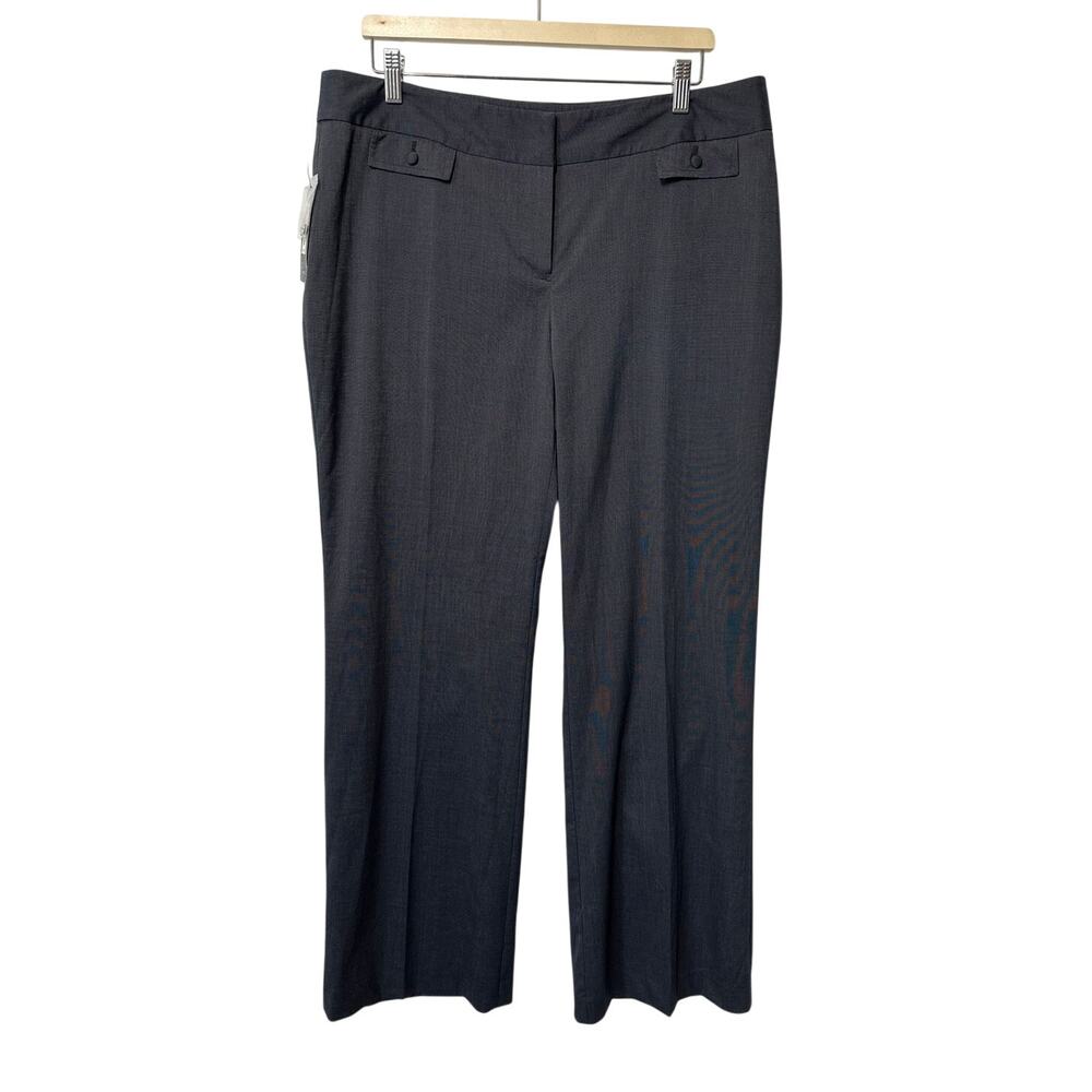 Apt 9 Ava Stretch Dress Pants Womens 16L Tall Long Length Blue Career Trouser